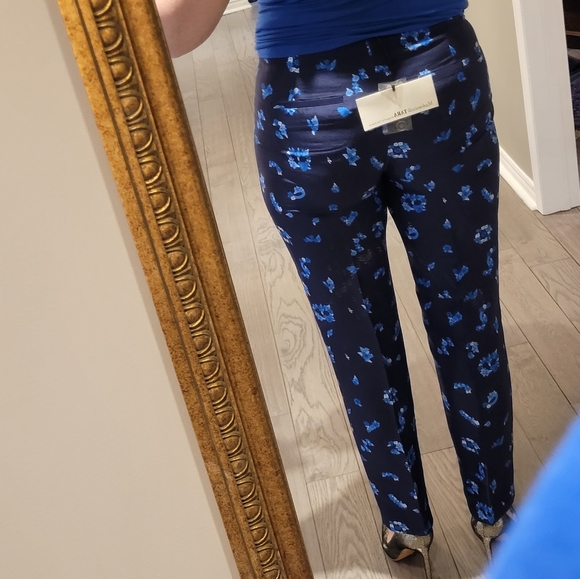 NWT 100% Silk Pants - Mademoiselle by Tara Jarmon - Picture 7 of 10